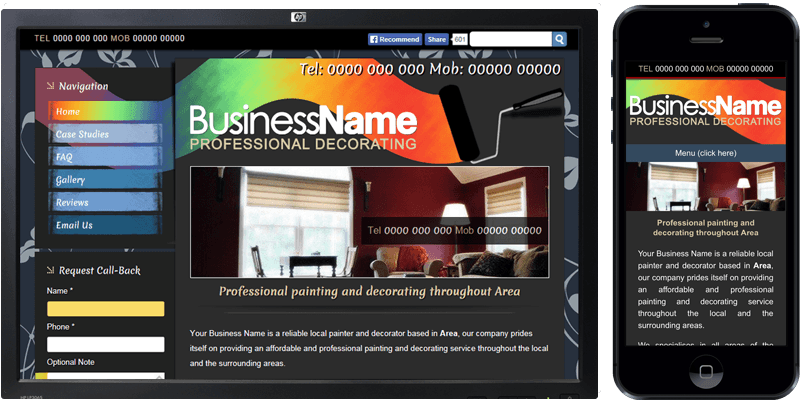 painter and decorator website template